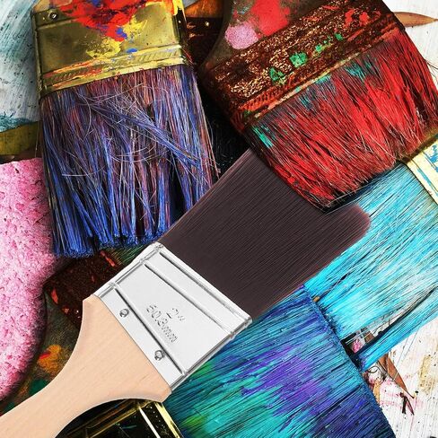 3pcs Angled Paint Brush and Long Ergonomic Wood Handle in Saudi Arabia