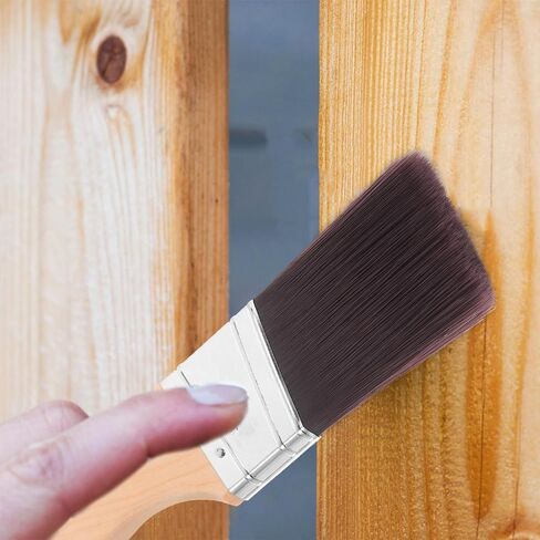 3pcs Angled Paint Brush and Long Ergonomic Wood Handle in Saudi Arabia