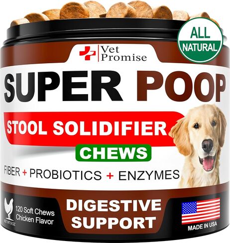 Super Poop Probiotics for Dogs Chews - Dog Stool Softener - Made in USA in Kuwait