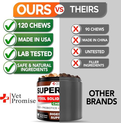 Super Poop Probiotics for Dogs Chews - Dog Stool Softener - Made in USA in Kuwait
