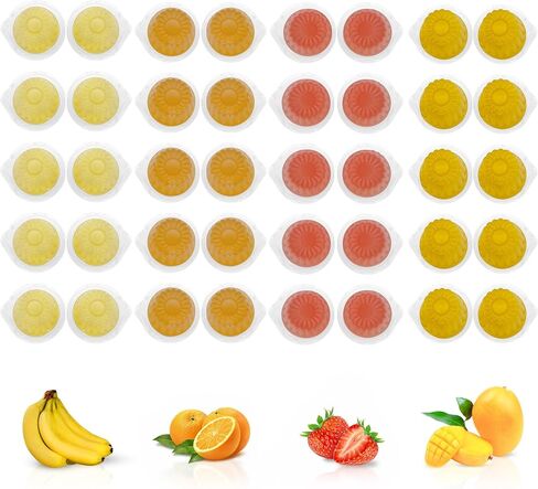 Pet Jelly Pods Variety Pack - Nutritious Jelly Fruit Nectar Treats for Geckos, Sugar Gliders, Birds, Small Pets - Real Fruit Juice - 40 Cups in Kuwait