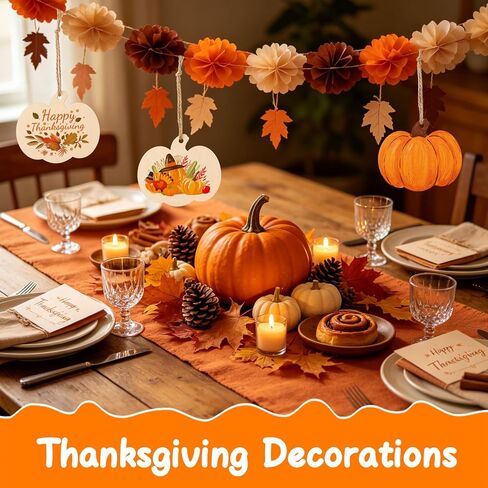36 PCS Wooden Pumpkins Ornaments to Paint, 3.5in Wood Ornaments for Crafts in Saudi Arabia