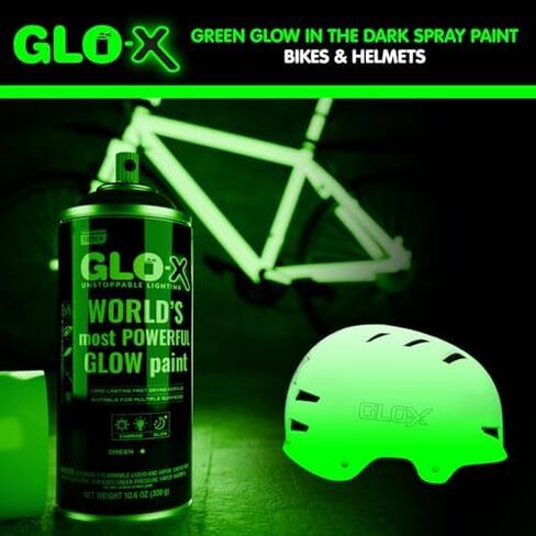 Ultimate Green Glow In The Dark Spray Paint Pack! Neon Green Glow In The Dark Spray Paint & Base Coat Bundle in Kuwait