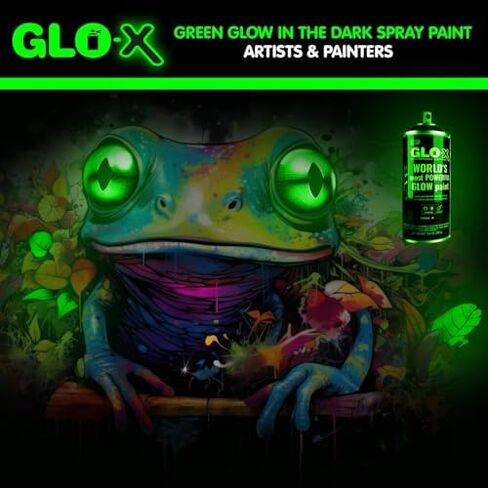 Ultimate Green Glow In The Dark Spray Paint Pack! Neon Green Glow In The Dark Spray Paint & Base Coat Bundle in Kuwait