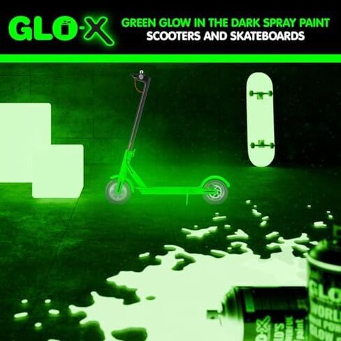 Ultimate Green Glow In The Dark Spray Paint Pack! Neon Green Glow In The Dark Spray Paint & Base Coat Bundle in Kuwait