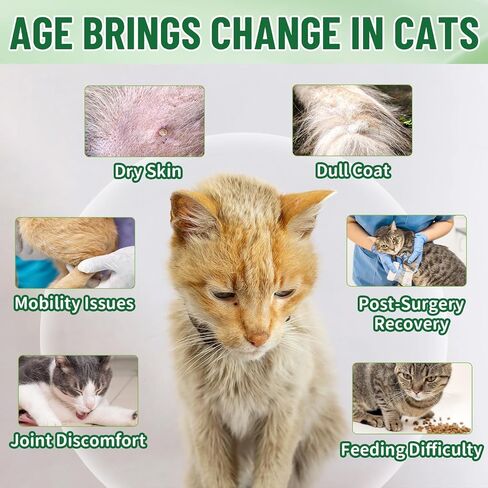 VICSOM Liquid Collagen for Cats, Cat Joint Supplement Drops, Joint & Coat in Kuwait
