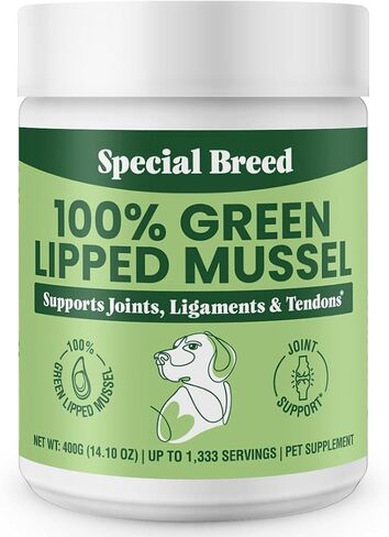 Special Breed Green Lipped Mussel Powder for Dogs & Cats - 100% New Zealand Green Lipped Mussels - 400 Grams - 1,333 Servings in Saudi Arabia