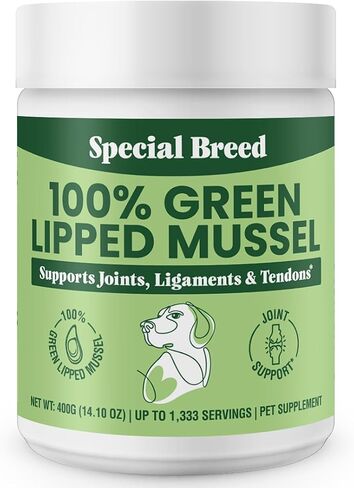 Special Breed Green Lipped Mussel Powder for Dogs & Cats - 100% New Zealand Green Lipped Mussels - 400 Grams - 1,333 Servings in Saudi Arabia