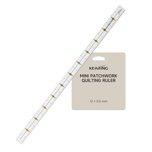 KEARING 1/2" x 12" Pocket Quilting Ruler Acrylic Clear Mini Quilter Ruler in Saudi Arabia