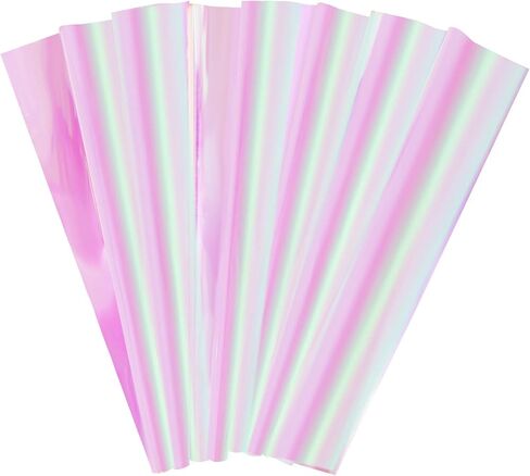 Bskifnn 20pcs Cellophane Wrap Paper Clear Rainbow Color for Birthday Mother's Day Valentine's Day Christmas Gift Candy Package Flower Wrapping 20.5" x23.6" in Kuwait
