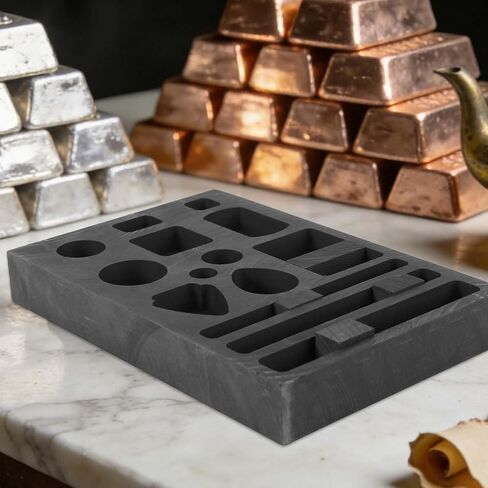14-in-1 Graphite Ingot Mold, High Temperature Alloy Casting Mold for Metal Melting & Refining DIY Jewelry Smelting and Making Supply in Kuwait