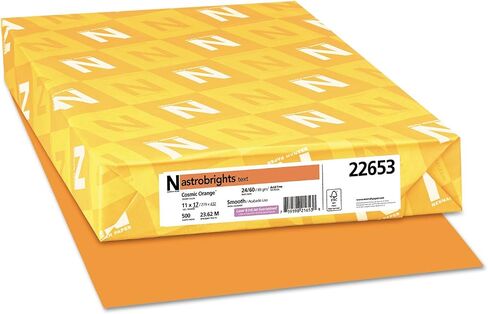 Astrobrights Color Paper, 24 lb Bond Weight, 11 x 17, Cosmic Orange, 500/Ream in Kuwait