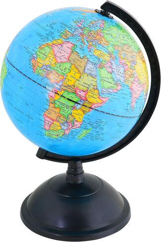 EXERZ 8" World Globe - Political Map Educational Earth Globe - English in Saudi Arabia