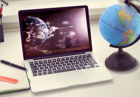 EXERZ 8" World Globe - Political Map Educational Earth Globe - English in Saudi Arabia