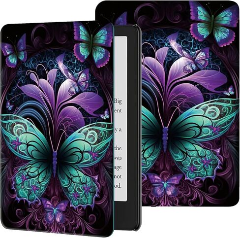 Case for All-New 6.8" Kindle Paperwhite 11th Generation 2021 and Kindle Paperwhite Signature Edition Slim Lightweight PU Leather Adjustable Stand Smart Cover with Auto Wake/Sleep,Library Bookshelf in Kuwait