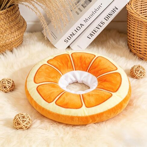 Orange Soft Cat Cone Collar Comfortable Adjustable Recovery Collars in Saudi Arabia