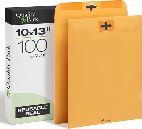 Quality Park Postage Saving Clearclasp Kraft Envelope, #55, Cheese Blade Flap, Clearclasp Closure, 6 X 9, Brown Kraft, 100/box in Kuwait