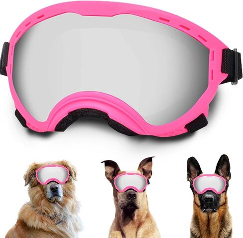 Dog Sunglasses with Adjustable Strap, UV Protection, Winproof Puppy Sunglasses, Suitable for Dogs Eyes Protection,Soft Dogs Goggles in Saudi Arabia