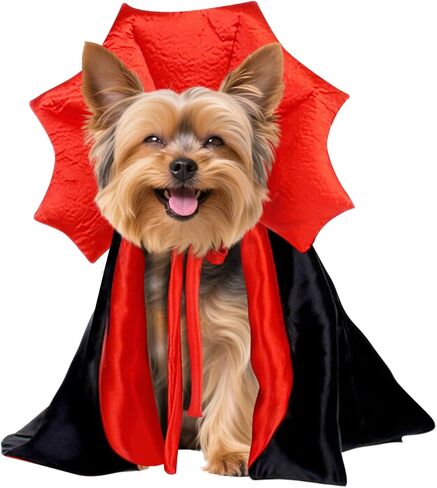 Dog Halloween Costume Large Breed,Adjustable XL XXL Big Dog Vampire Costumes,Golden Retriever German Shepherd Halloween Costume Black Red (Black, Large) in Kuwait