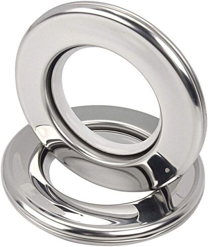 Ailejia Stainless Steel Curtain Grommets DIY Rings Eyelet Metal Grommet Kit Ring Inner Diameter 1-9/16"(4cm) Silencer Sliding Metal Pack of 8 in Kuwait