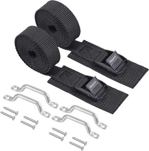 Ayaport Battery Tie Down Strap Battery Box Hold Down Kit 72", Cooler Tie Down Kit, with Stainless Steel Bracket & Screws Used for RV Battery, Yeti Cooler Accessories in Kuwait