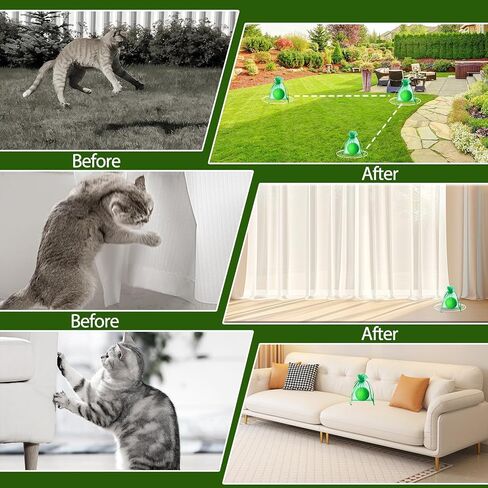 Cat Deterrent Outdoor & Indoor, 10pcs Peppermint Mint Cat Deterrent Balls in Kuwait