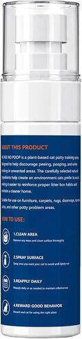 Cat Deterrent Spray NO Pee Cat Training Spray for Indoor Cats, Helps Stop Repeat Peeing & Urine Marking, Gentle Formula Safe for Furniture, 2 Pack 100ml，Floors & Home 7.0 Oz in Kuwait