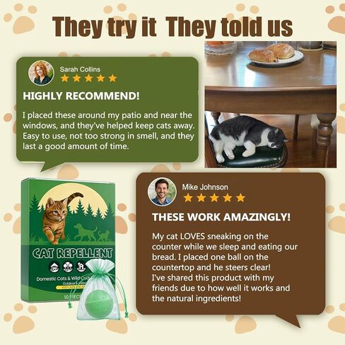 Cat Deterrent Balls For Outdoor & Indoor Use, Stop Scratching & Peeing in Saudi Arabia