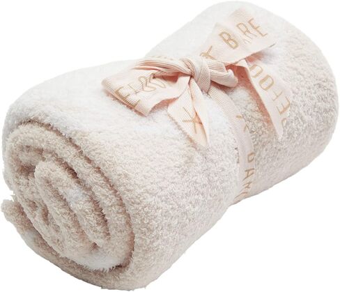 Barefoot Dreams CozyChic Scalloped Baby Receiving Blanket - Blue & White 30x 32 in Kuwait