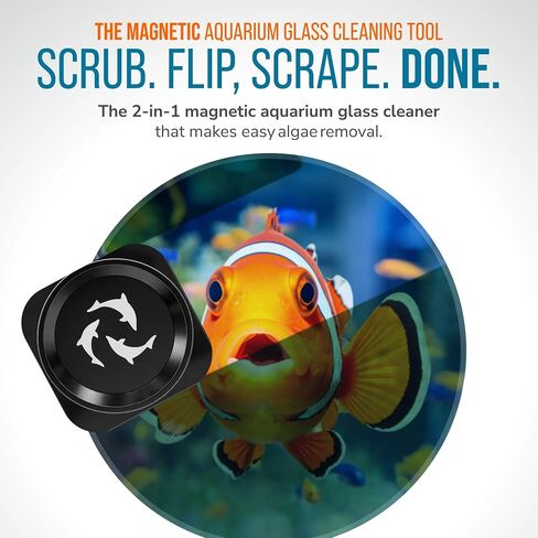 Flipper Magnetic Aquarium Glass Cleaner, Algae Scraper & Scrubber, Standard in Kuwait