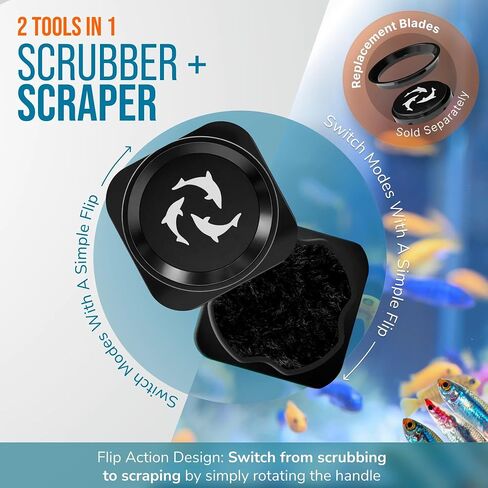 Flipper Magnetic Aquarium Glass Cleaner, Algae Scraper & Scrubber, Standard in Kuwait