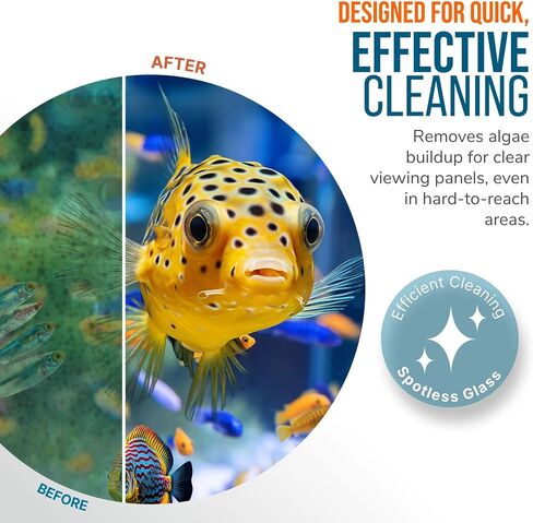 Flipper Magnetic Aquarium Glass Cleaner, Algae Scraper & Scrubber, Standard in Kuwait
