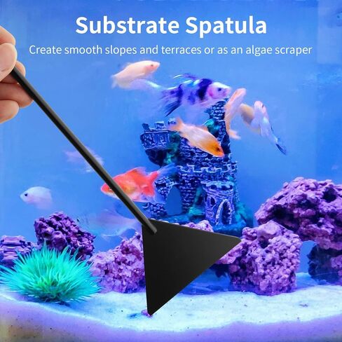 Tifanso 4-in-1 Aquarium Aquascape Tool Kit with Tweezers Scissors Scraper in Kuwait