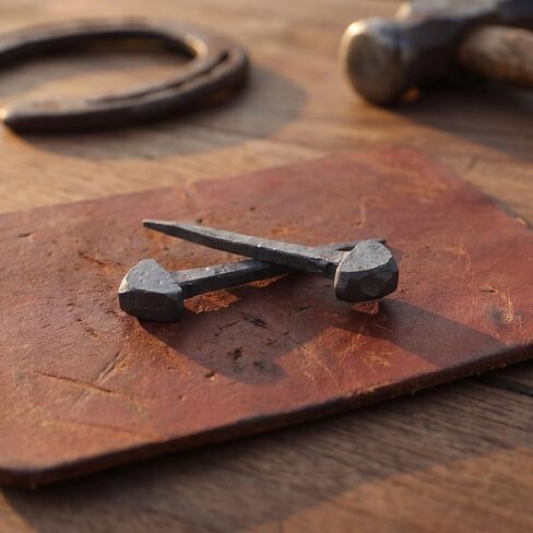 PATKAW 40pcs Inch Iron Horse Shoe Mounting Nails, Tapered Body in Kuwait