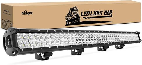 Nilight LED Light Bar 25Inch 162W Spot Flood Combo Off Road 12V 5Pin Rocker Switch Wiring Harness Kit, 2 Years Warranty (ZH081) in Kuwait