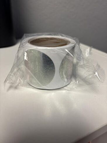 Holographic Scratch Off Stickers | Circle, Roll of 100, 1.5" in Kuwait