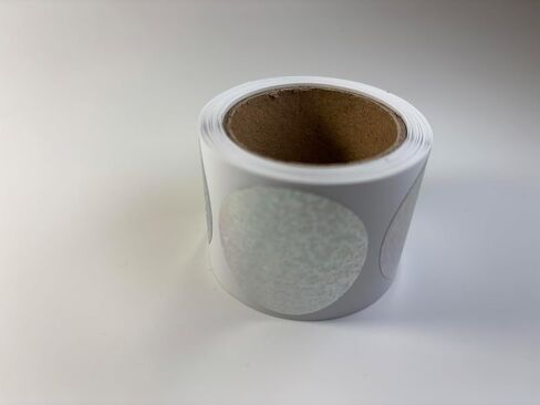 Holographic Scratch Off Stickers | Circle, Roll of 100, 1.5" in Kuwait