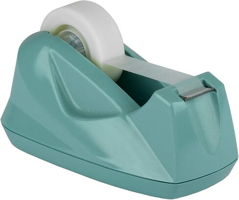 Acrimet Premium Desktop Tape Dispenser, Plastic, Non-Skid Base (Heavy Duty) (Light Blue Color) in Kuwait