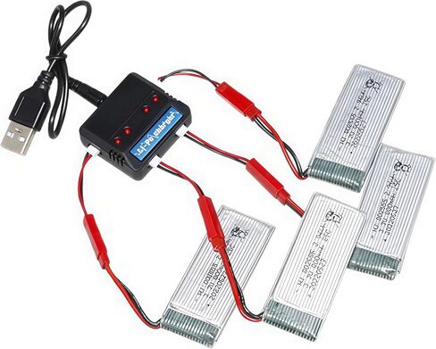 3.7v 5 in 1 Li-Po Battery Charger with Molex PH2.0 JST Plug for MJX Syma Holy Stone Sky Viper RC Quadcopter Drone Battery in Saudi Arabia