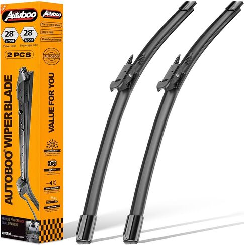 AUTOBOO Replacement for 2013-2020 Ford Escape Edge Focus 13-19 Fusion 28"+28" Pinch Tab Windshield Wiper Blade Set-Factory OE Style in Kuwait
