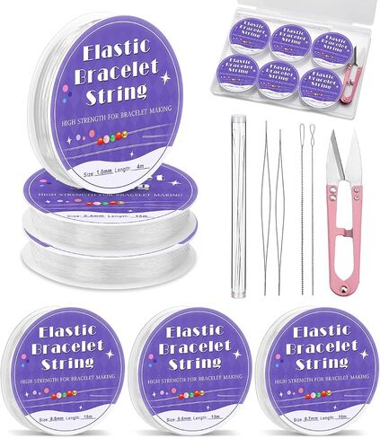 UOOU 6 Sizes Stretchy Bracelet String, Bead String for Bracelet Making in Saudi Arabia