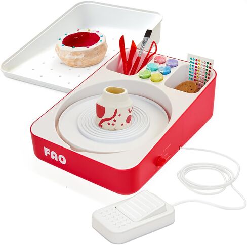 FAO Schwarz Motorized Pottery Wheel for Kids, Clay Art Set, Paint & Tools in Kuwait