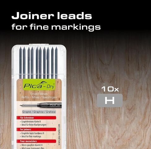 Pica Dry – Pack of 10 Graphite H Leads (with Blister Pack) in Kuwait
