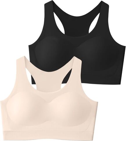 SALIA GIRL Seamless Training Bras for Girls 10-14, Racerback Sports Bra 12-16 Soft and Comfortable in Kuwait