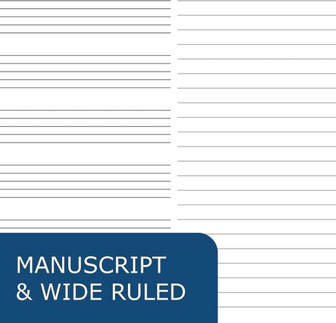 ROARING SPRING Descant Spiral Music Notebook, Unique Staff & Wide Ruled Multi-Format Manuscript, 11" x 8.5" 64 Pages, Top Bound, Heavy 20lb White Paper in Kuwait