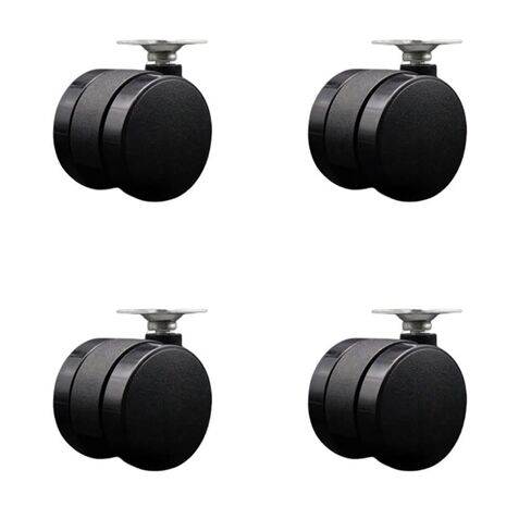 2 Inch Office Chair Wheels - Nylon Twin Wheels - 5/16" - 18 TPI x 1" Threaded Stems – 375 lbs. Total Capacity – Set of 5 – Service Caster Brand in Kuwait