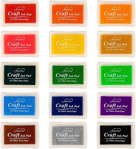 Ink Pad, 20 Colors Washable Finger Craft Ink Pad for Kids Stamping in Kuwait