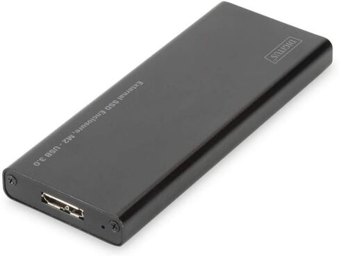 External USB 3.0 Case for SATA III SSD - M2 (NGFF), up to 6Gbit/s, Aluminium, Black in Kuwait