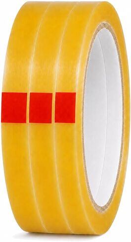 GGR Supplies T.R.U. Cello Eco-Friendly Biodegradable Cellophane Clear Stationery/Light Duty Packaging Cellulose Sealing Tape: 1/2 in. (W) x 72 yds. (L) - 3 in. core (Pack of 3) in Kuwait