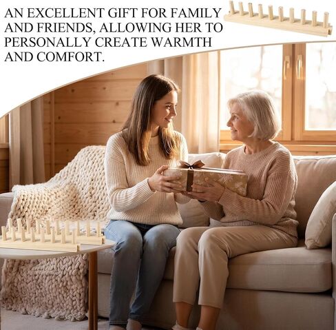 60" Long Adjustable Chunky Blanket Knitting Loom Kit with Storage Bag in Kuwait